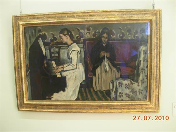 St Petersburg - Hermitage museum, Paul Cezanne 'Girl at the piano'