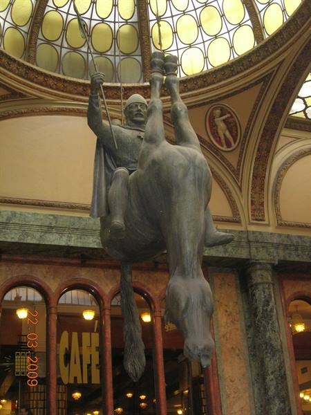 Prague - bizarre statue of Wenceslas