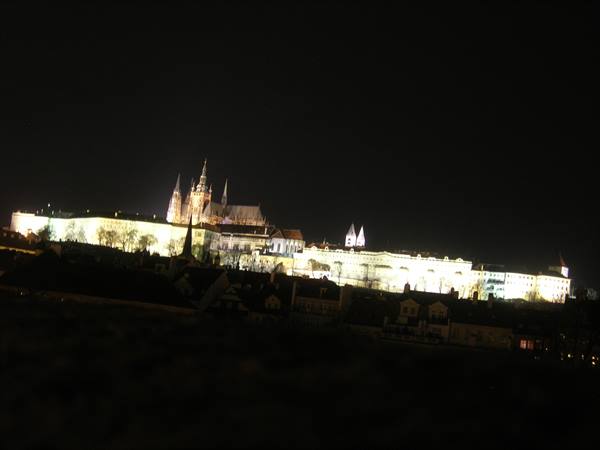 Prague - castle at night
