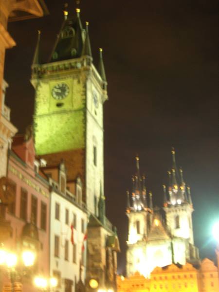 Prague - old town square at night