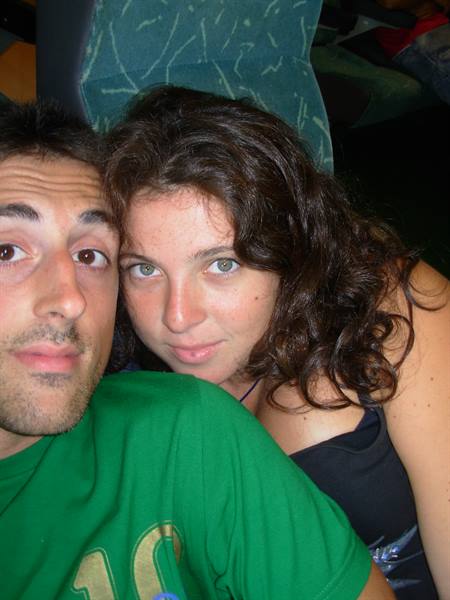 on the ship - me and Paola