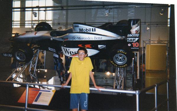 London - with Hakkinen's mercedes