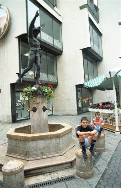 Budapest - fountain in the centre
