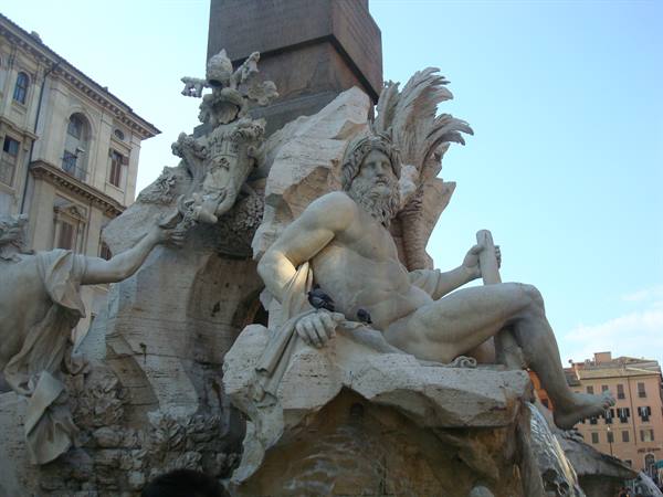 Rome - piazza Navona, fountain of the four rivers