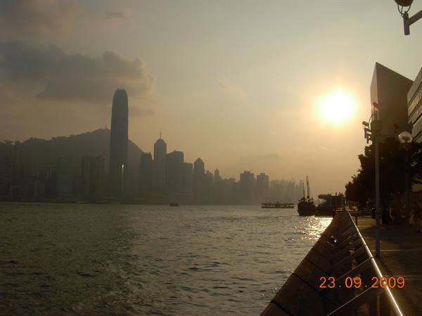 Hong Kong - sunset over Victoria Harbour
