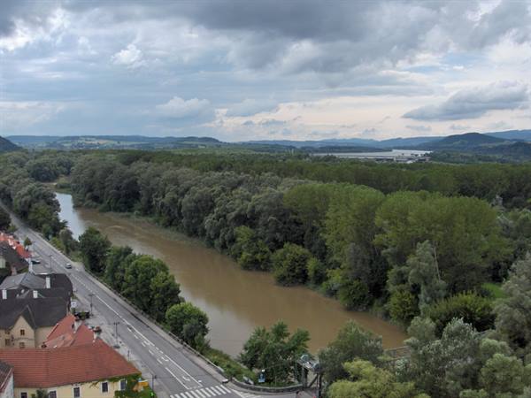 Melk - view of the Danube from the Abbey