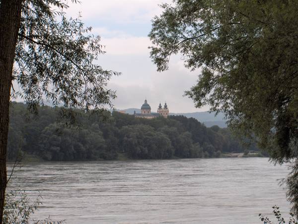 Melk Abbey - visible even from the village of Danau
