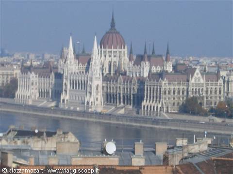 The Hungarian Parliament dome reflected in the Danube, Budapest