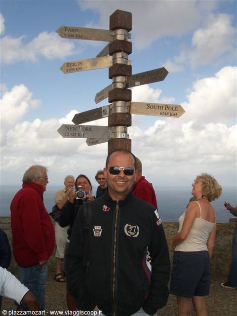 at the top of the cape