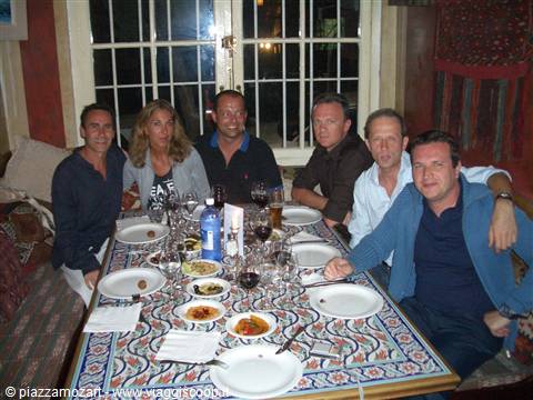 dinner with the friends from milan