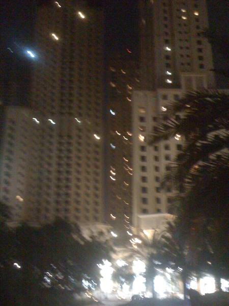 Jumeira beach by night