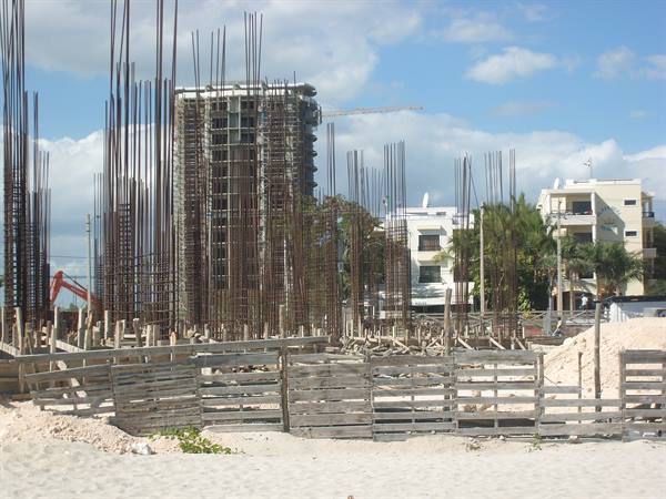 Beach in front of the hotel