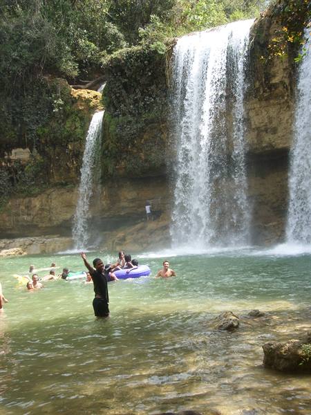 Blue Lagoon waterfall