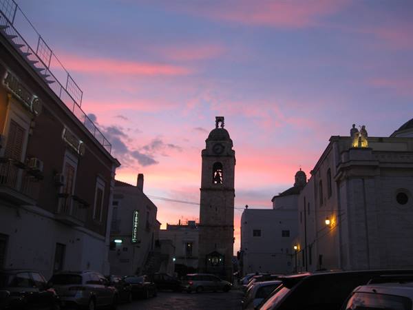 the tower at sunset