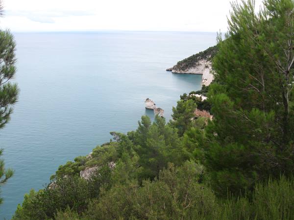 panorama sea stacks Baia delle Zagare