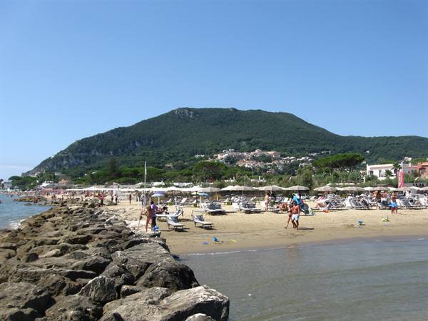 Circeo promontory from the beach