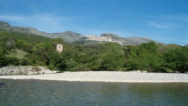 Calore river at Castelcivita