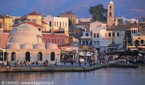 view of the mosque of Chania