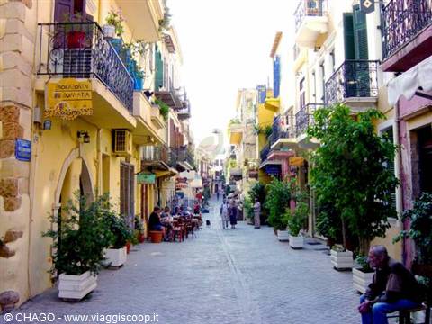 little street of Chania