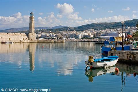 Rethymno, the entrance of the harbour