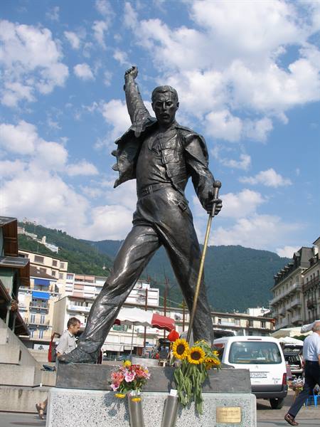statue of the great Freddie  Mercury
