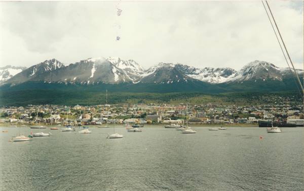 Ushuaia from the Beagle channel