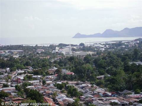 Dili, the cathedral in the background