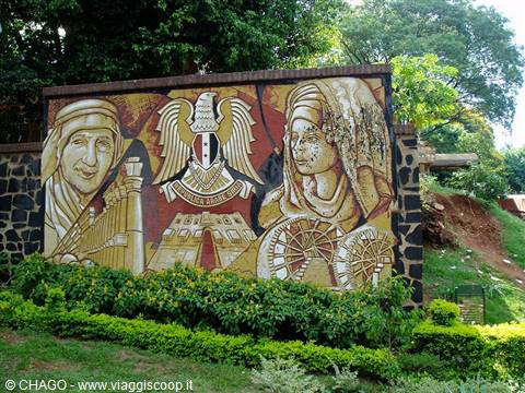 murals testifying to the strong presence of the Syrian community in Paraguay