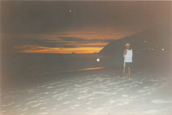 fiery sky at Leblon