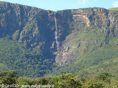 Chapada Diamantina N.P., Cachoeira da Fumaça, the highest waterfall in Brazil