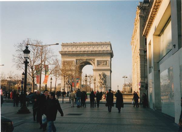 the Arc de Triomphe