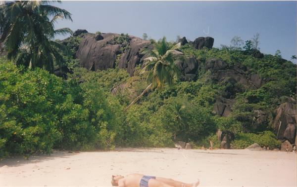 the beach of Anse Jasmin all to myself