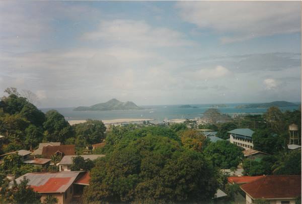 Mahé, the capital Victoria