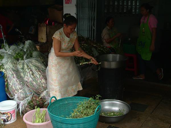 the Pak Khlong market