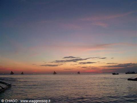 sunset at Boracay