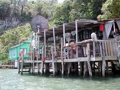 stilt houses at French Bay
