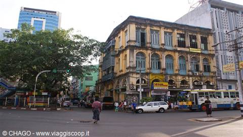 through the streets of Yangoon