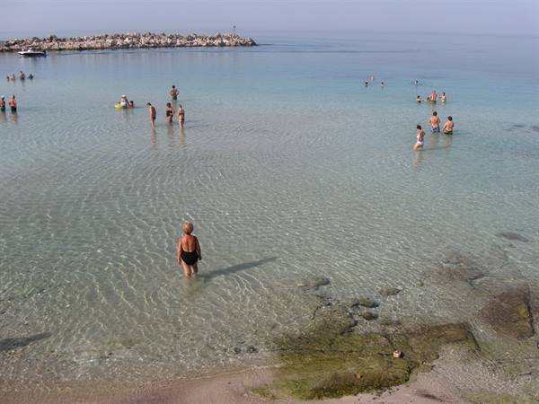 crystal-clear sea in Torre Vado