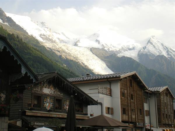 Mont Blanc from Chamonix
