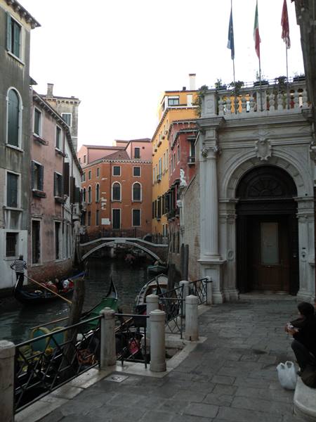 canal and entrance of the Foresteria Valdese