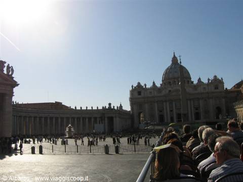 St Peter's, the Dome and the square embraced by the colonnade