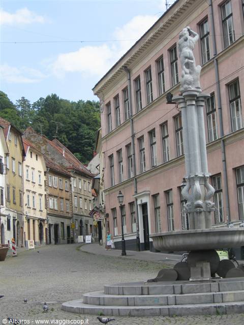 one of the streets up to the castle