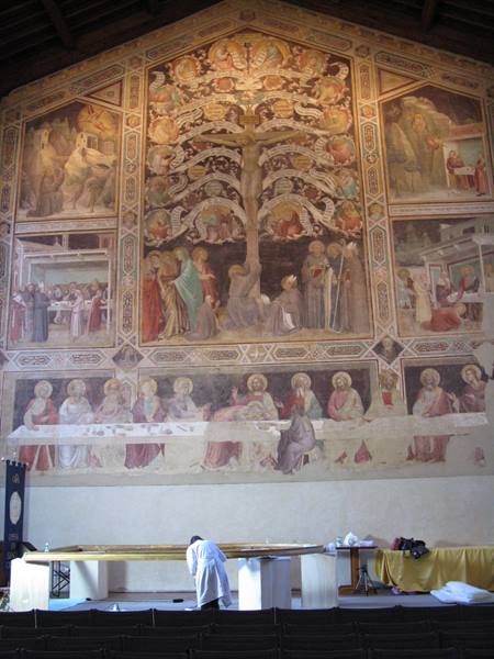 a restoration at Santa Croce