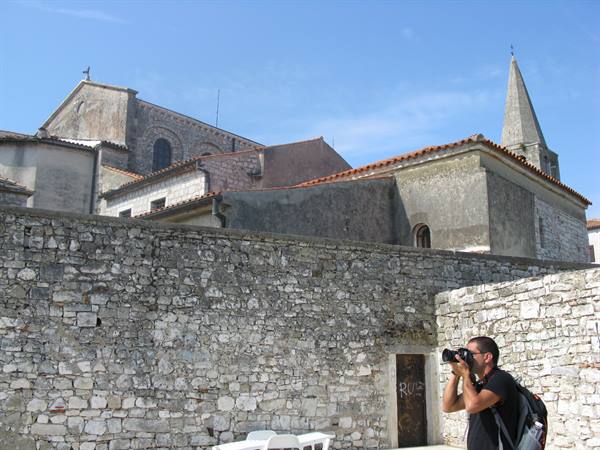 the back of the Euphrasian Basilica