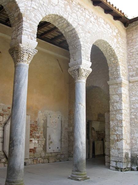 columns of the Basilica courtyard