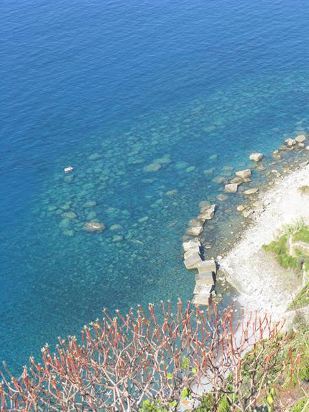 stretch of sea from the path towards Vernazza