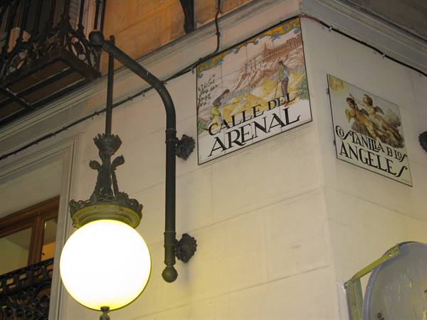 street signs in painted ceramic