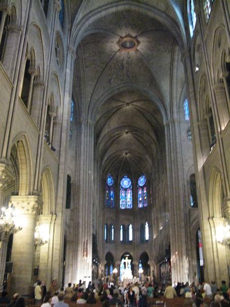 interior of Notre Dame