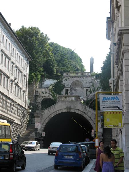Silvano Buffa staircase leading to San Giusto