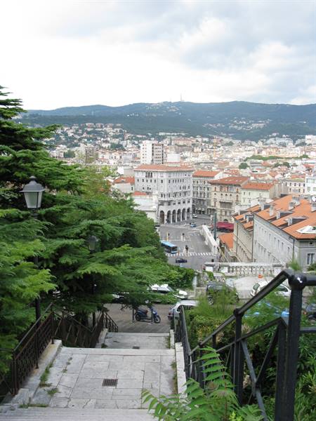 panorama from the Park of Remembrance at the top of the staircase